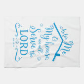 "Pour moi et ma maison" Torchons de cuisine (Bleu) (Horizontal)