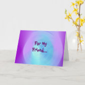 Pour Mon Ami... Carte (Fleur jaune)