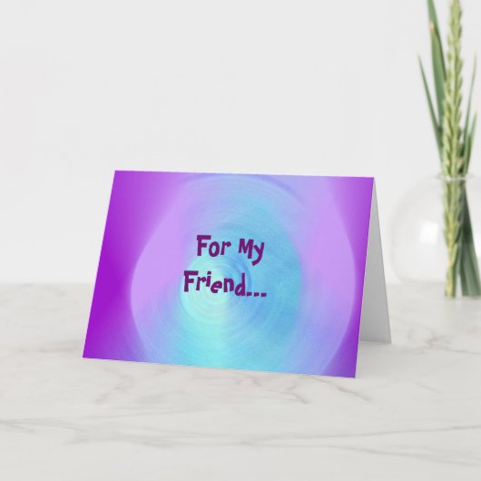 Pour Mon Ami... Carte (Devant)