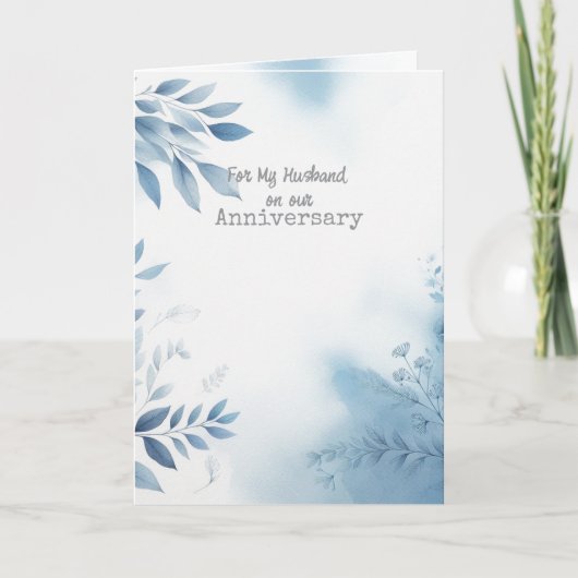 Pour mon mari sur notre carte de voeux pour l'anni (Devant)