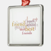 **POUR MON MEILLEUR AMI** ORNEMENT MÉTAL (Gauche)