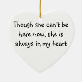 Pour mon ornement de maman de naissance (Dos)