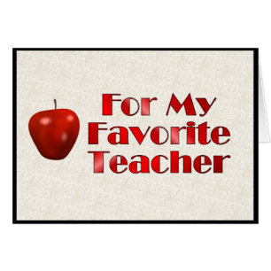 Pour mon professeur préféré