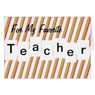 Pour mon professeur préféré