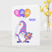 Pour Nan Obtenir Bien Gnome Ballons Fleurs Carte (Fleur jaune)