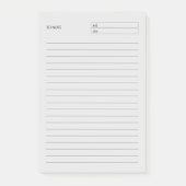 Pour noter Bloc-notes - Notes post-it (Devant)