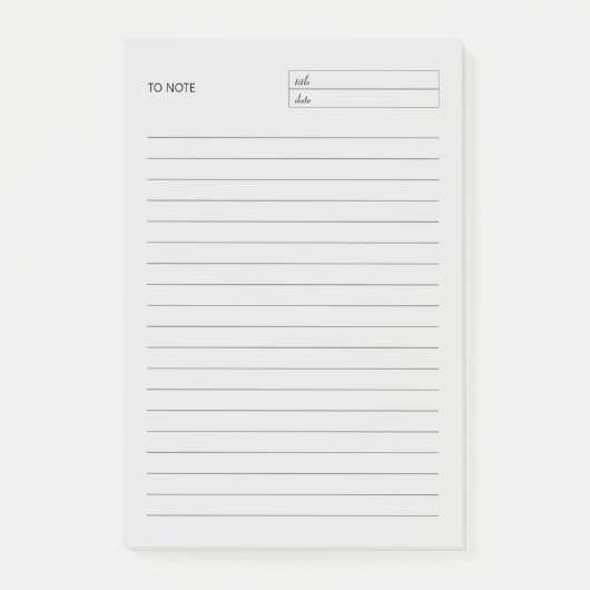 Pour noter Bloc-notes - Notes post-it (Devant)