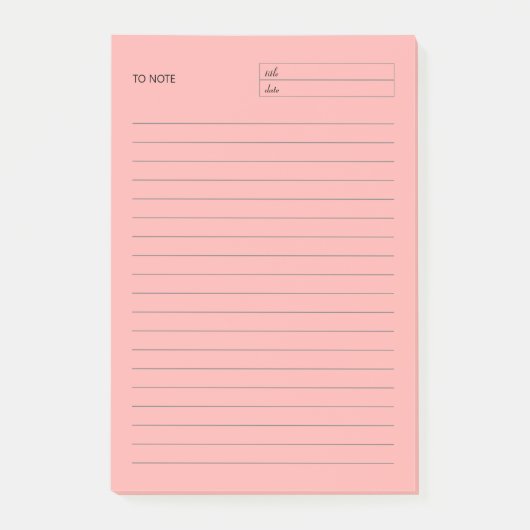 Pour noter Bloc-notes - Notes post-it (Devant)
