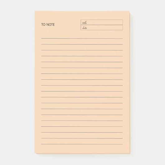 Pour noter Bloc-notes - Notes post-it (Devant)