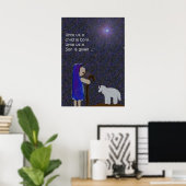 Pour nous un enfant est né Affiche de Noël (Bureau à domicile)