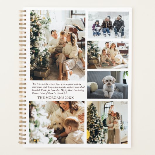 Pour nous un enfant est né Famille Bible Verse (Devant)