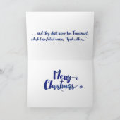 Pour nous un enfant naît carte de Noël (Intérieur)