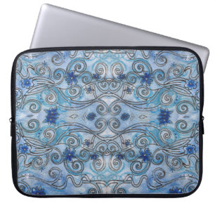 Pour Ordinateur Portable Conception de tourbillons de saphir sur une housse