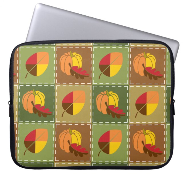 Pour Ordinateur Portable Housse d'ordinateur automne Patchwork (Devant)