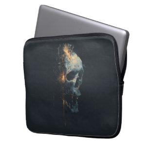 Pour Ordinateur Portable Housse d'ordinateur crâne circuit futuriste