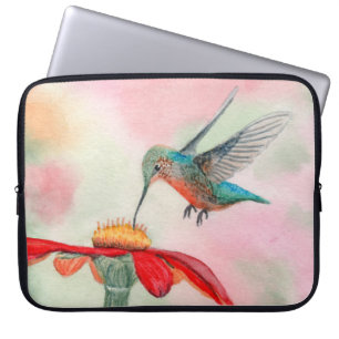 Pour Ordinateur Portable Housse d'ordinateur en aquarelle colibri