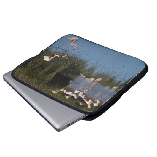 Pour Ordinateur Portable Housse d'ordinateur flamants roses (Devant bas)