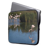 Pour Ordinateur Portable Housse d'ordinateur flamants roses (devant gauche)