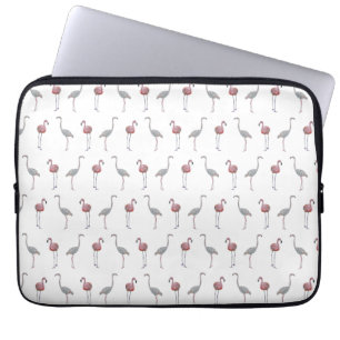 Pour Ordinateur Portable Housse d'ordinateur Flamingo Frenzy (Blanc)