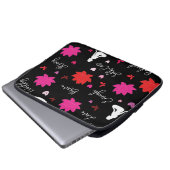 Pour Ordinateur Portable Housse d'ordinateur Lotus Fleur Conception d'amour (Devant bas)