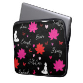 Pour Ordinateur Portable Housse d'ordinateur Lotus Fleur Conception d'amour (devant gauche)