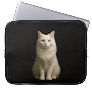 Pour Ordinateur Portable Housse d'ordinateur Luxe Noir 4, Chat Turc d'Angor