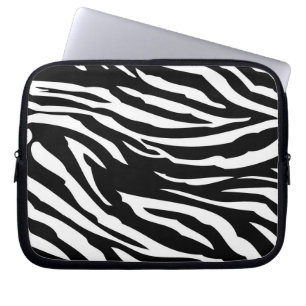 Pour Ordinateur Portable Zèbre noir et blanc Imprimer Coque de protection d