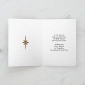 Pour parrain, carte traditionnelle de Noël (Intérieur)