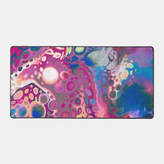 Pour peinture style fluid Art violet et bleu (Recto)