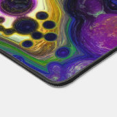 Pour Peinture Style Fluid Art violet, vert, noir (Coin)