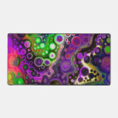 Pour Peinture Style Fluid Art violet, vert, noir (Recto)
