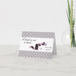 Pour percer ou ne pas percer la carte de note