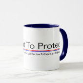 Pour protéger la bannière Mug (Devant droit)