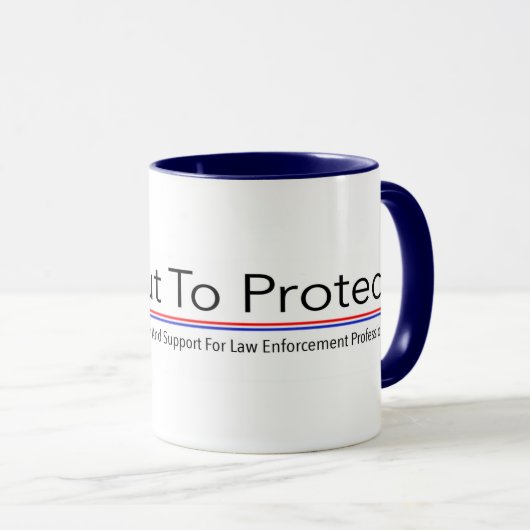 Pour protéger la bannière Mug (Devant droit)