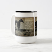 Pour regarder fixement sur une tasse de cheval (Devant gauche)