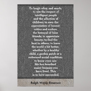 Pour rire souvent et beaucoup - affiche d'art