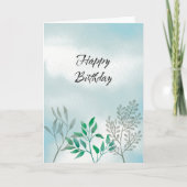 Pour sa carte d'anniversaire classique Plante vert (Devant)