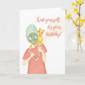 Pour Sa Mignonne Carte Anniversaire (Fleur jaune)