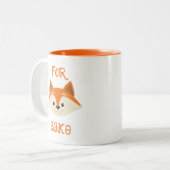 Pour Sauce Renard Mug à café à deux tons (Devant gauche)