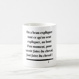 pour savoir faire du cheval (noir) koffiemok