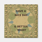 Pour servir et protéger les aimants frigorifiques (Devant)