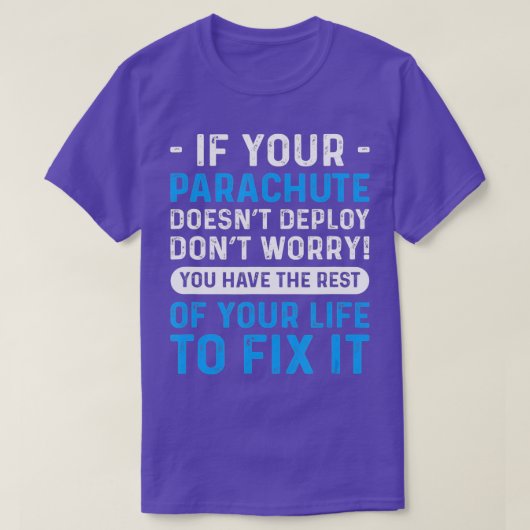 Pour Skyplongeurs parachutage Skydiving TShirt (Design devant)