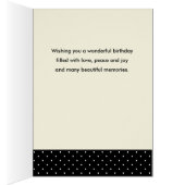 Pour Soeur à l'aquarelle d'anniversaire Poppies ro (Intérieur (Droit))