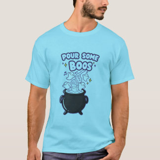 Pour Some Boos T-Shirt | Funny Halloween Ghost Tee