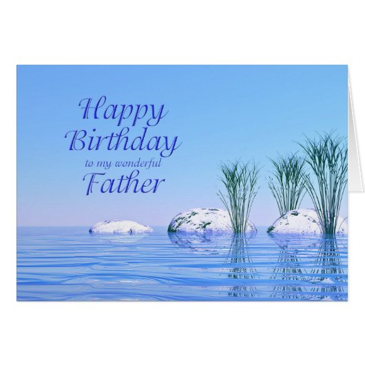 Pour ton Père, un Spa comme, Anniversaire Bleu (Devant horizontal)