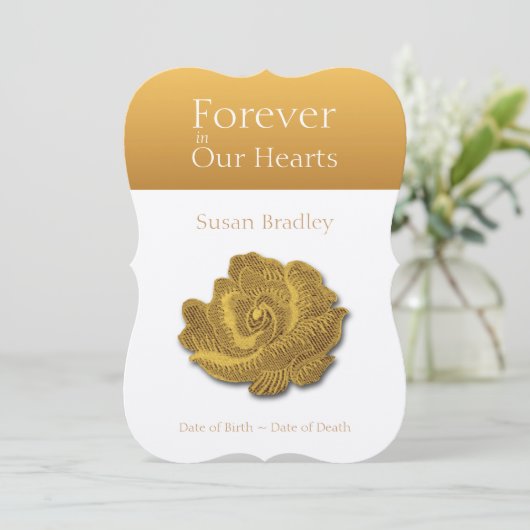 Pour toujours à nos coeurs s'est levé 1 faire-part (Debout devant)