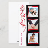 Pour toujours carte photo de l'anniversaire de (Devant / Derrière)