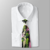 Pour toujours cravate d'impression florale (Attaché)