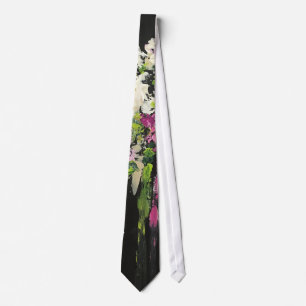Pour toujours cravate d'impression florale