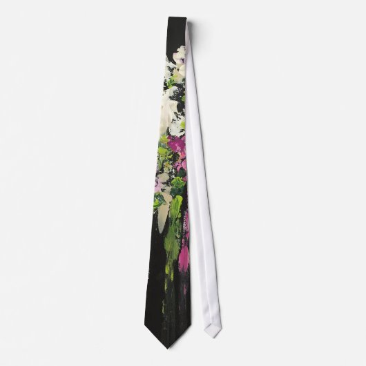 Pour toujours cravate d'impression florale (Devant)